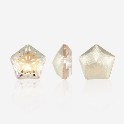 Lotus Five-Pointed Star Pointed-Back Gemstone| K9 Glass, fancy stone | jewelry accessorie | crystal | rhinestone