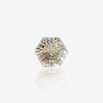 Hexagonal Carved Curved Pointed-Back Gemstone| K9 Glass, fancy stone | jewelry accessorie | crystal | rhinestone