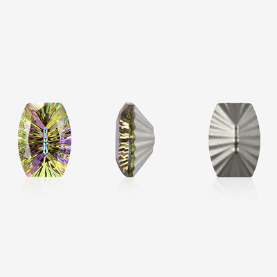 Rectangle with Rounded Corners Millennium Cut Style B | K9 Glass, fancy stone | jewelry accessorie | crystal | rhinestone