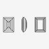 Rectangular Flat Right Angle Facet | K9 Glass, fancy stone | jewelry accessorie | crystal | rhinestone