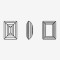 Rectangular Flat Right Angle Facet | K9 Glass, fancy stone | jewelry accessorie | crystal | rhinestone