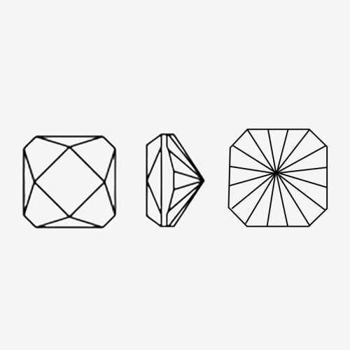 Square Octagon Kaleidoscope Cut | K9 Glass, fancy stone | jewelry accessorie | crystal | rhinestone