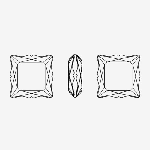 Square Magic Mirror Cut | K9 Glass, fancy stone | jewelry accessorie | crystal | rhinestone