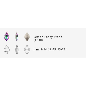 Lemon Fancy Stone | K9 Glass, fancy stone | jewelry accessorie | crystal | rhinestone
