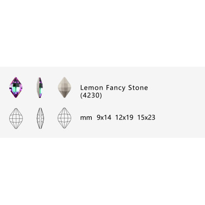 Lemon Fancy Stone | K9 Glass, fancy stone | jewelry accessorie | crystal | rhinestone