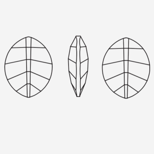 Pure Leaf Fancy Stone| K9 Glass, fancy stone | jewelry accessorie | crystal | rhinestone