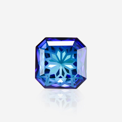 Octagonal Square Lotus Carving | K9 Glass, fancy stone | jewelry accessorie | crystal | rhinestone