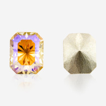 Octagonal Lotus Carving | K9 Glass, fancy stone | jewelry accessorie | crystal | rhinestone