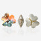Heart  clover| K9 Glass, fancy stone | jewelry accessorie | crystal | rhinestone