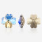 Heart Four-leaf clover| K9 Glass, fancy stone | jewelry accessorie | crystal | rhinestone