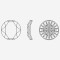 Round Arc Carving| K9 Glass, fancy stone | jewelry accessorie | crystal | rhinestone