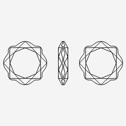 Round Magic Mirror| K9 Glass, fancy stone | jewelry accessorie | crystal | rhinestone