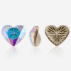 Heart Arc Carving| K9 Glass, fancy stone | jewelry accessorie | crystal | rhinestone