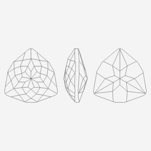 Triangles Dome| K9 Glass, fancy stone | jewelry accessorie | crystal | rhinestone