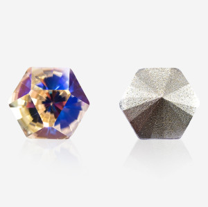 Hexagon kaleidoscope | K9 Glass, fancy stone | jewelry accessorie | crystal | rhinestone