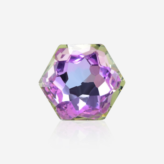 Hexagonal Bauhinia flower| K9 Glass, fancy stone | jewelry accessorie | crystal | rhinestone