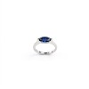 925 Sterling Silver Lab-Created Blue Sapphire Ring | 5 × 11 mm Pear Brilliant Cut