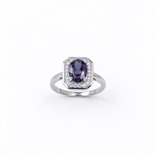 925 Sterling Silver Alexandrite Ring | Gemstone Jewelry | Jewelry Accessories