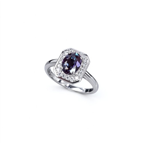 925 Sterling Silver Alexandrite Ring | Gemstone Jewelry | Jewelry Accessories