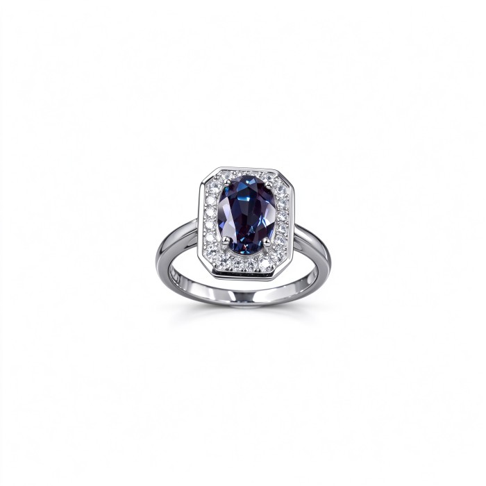 925 Sterling Silver Alexandrite Ring | Gemstone Jewelry | Jewelry Accessories