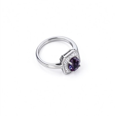925 Sterling Silver Alexandrite Ring | Gemstone Jewelry | Jewelry Accessories