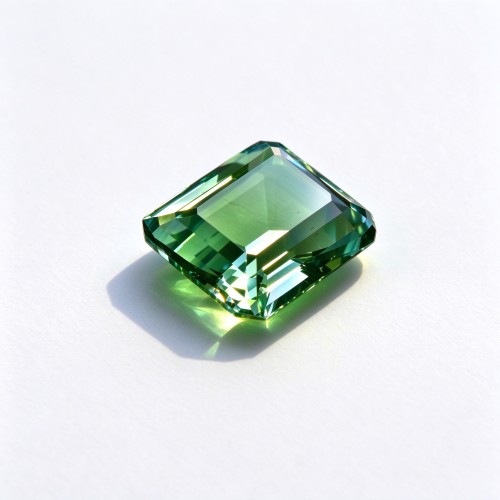 Lab-Created Aquamarine, Square Asscher Cut, Ocean Blue, 14 × 14 mm