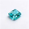 Mint Green Sapphire Gemstone, Lab-Created, 12mm Square Asscher Cut, Loose Green Sapphire for Custom Rings, Pendants and Jewelry Making
