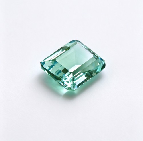 Mint Green Sapphire | Durable Gemstone | Lab-Created, Square Asscher Cut, 12x12mm, Mint Green | Rings, Pendants, Custom Jewelry
