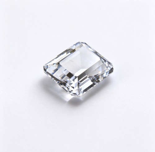 White Sapphire | Durable Gemstone | Lab-Created, Square Asscher Cut, 14x14mm, White | Rings, Pendants, Custom Jewelry