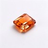 Orange Fanta Sapphire | Durable Gemstone | Lab-Created, Square Asscher Cut, 14x14mm, Orange | Rings, Pendants, Custom Jewelry