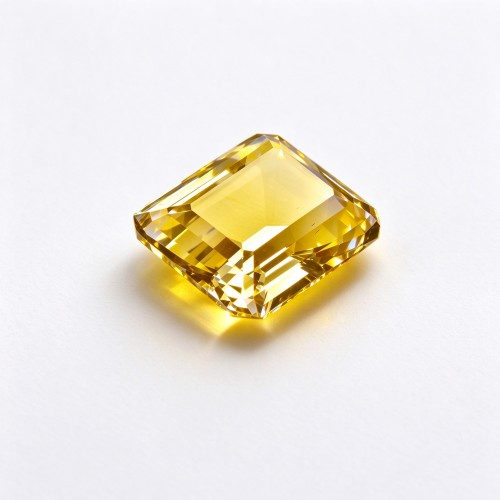 Orange Fanta Sapphire | Durable Gemstone | Lab-Created, Square Asscher Cut, 12x12mm, Orange | Rings, Pendants, Custom Jewelry
