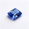 Royal Blue Sapphire Gemstone, Lab-Created, 12mm Square Asscher Cut, Loose Blue Sapphire for Custom Rings, Pendants and Jewelry Making