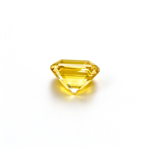 Orange Fanta Sapphire | Durable Gemstone | Lab-Created, Square Asscher Cut, 12x12mm, Orange | Rings, Pendants, Custom Jewelry