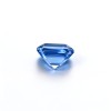 Cornflower Blue Sapphire Gemstone, Lab-Created, 12mm Square Asscher Cut, Loose Blue Sapphire for Custom Rings, Pendants and Jewelry Making
