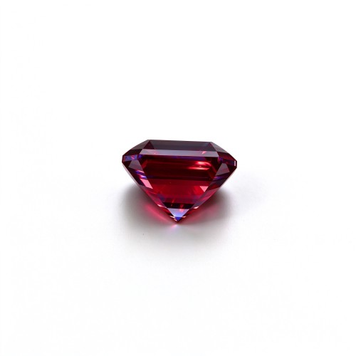 Lab Grown Ruby Gemstone, 12x12mm Square Asscher Cut, Loose Red Ruby for Custom Rings, Pendants and Jewelry Making
