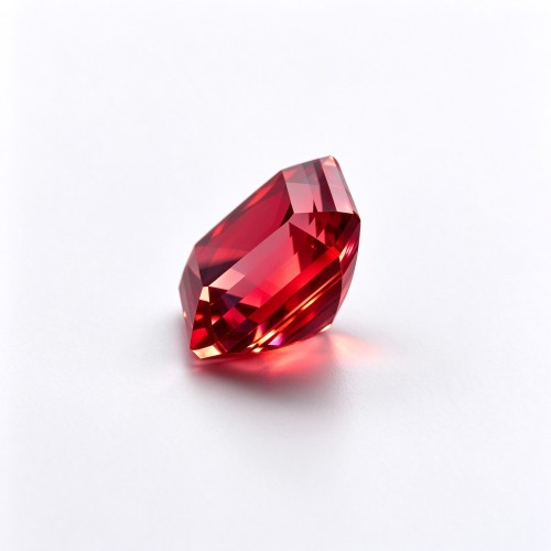 Lab Grown Ruby Gemstone, 12x12mm Square Asscher Cut, Loose Red Ruby for Custom Rings, Pendants and Jewelry Making