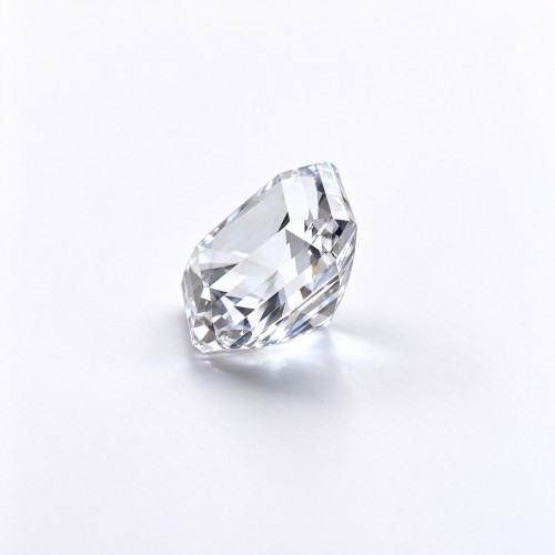 White Sapphire | Durable Gemstone | Lab-Created, Square Asscher Cut, 14x14mm, White | Rings, Pendants, Custom Jewelry