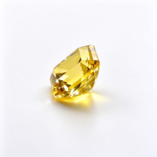 Orange Fanta Sapphire | Durable Gemstone | Lab-Created, Square Asscher Cut, 12x12mm, Orange | Rings, Pendants, Custom Jewelry