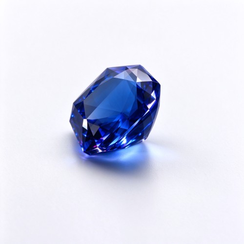 Royal Blue Sapphire Gemstone, Lab-Created, 12mm Square Asscher Cut, Loose Blue Sapphire for Custom Rings, Pendants and Jewelry Making