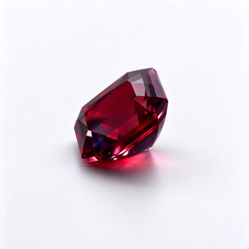 Lab Grown Ruby Gemstone, 12x12mm Square Asscher Cut, Loose Red Ruby for Custom Rings, Pendants and Jewelry Making