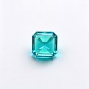 Mint Green Sapphire Gemstone, Lab-Created, 12mm Square Asscher Cut, Loose Green Sapphire for Custom Rings, Pendants and Jewelry Making