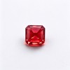 Lab Grown Ruby Gemstone, 12x12mm Square Asscher Cut, Loose Red Ruby for Custom Rings, Pendants and Jewelry Making