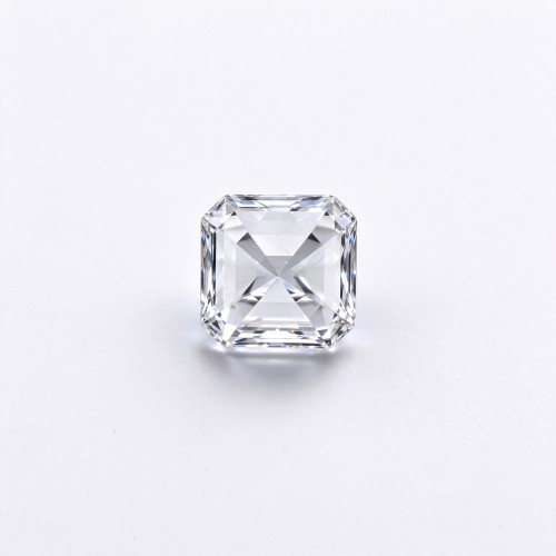 White Sapphire | Durable Gemstone | Lab-Created, Square Asscher Cut, 14x14mm, White | Rings, Pendants, Custom Jewelry