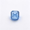 Cornflower Blue Sapphire Gemstone, Lab-Created, 12mm Square Asscher Cut, Loose Blue Sapphire for Custom Rings, Pendants and Jewelry Making