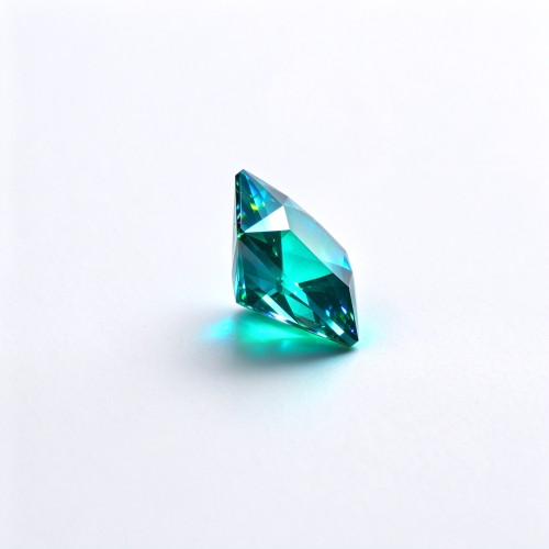 Paraiba Color Gemstone, Lab-Created, 10x10mm Square Princess Cut, Blue Green Loose Stone for Custom Rings, Pendants and Jewelry Making