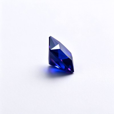 Royal Blue Sapphire Gemstone, Lab-Created, 12mm Square Asscher Cut, Loose Blue Sapphire for Custom Rings, Pendants and Jewelry Making