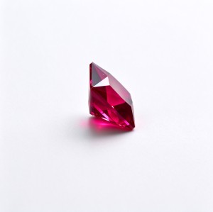 Rubellite Tourmaline Gemstone, Lab-Created, 10x10mm Square Princess Cut, Loose Pink Red Stone for Custom Rings and Jewelry Making