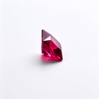 Rubellite Tourmaline Gemstone, Lab-Created, 10x10mm Square Princess Cut, Loose Pink Red Stone for Custom Rings and Jewelry Making