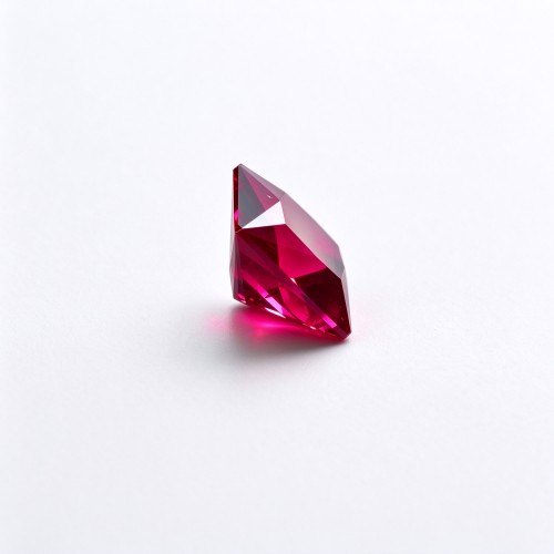 Rubellite Tourmaline Gemstone, Lab-Created, 10x10mm Square Princess Cut, Loose Pink Red Stone for Custom Rings and Jewelry Making