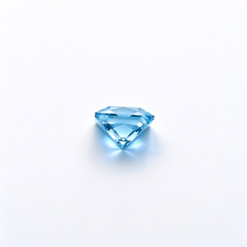 Lab Created Aquamarine Gemstone, 10x10mm Square Princess Cut, Loose Aquamarine for Custom Rings, Pendants and Jewelry Making